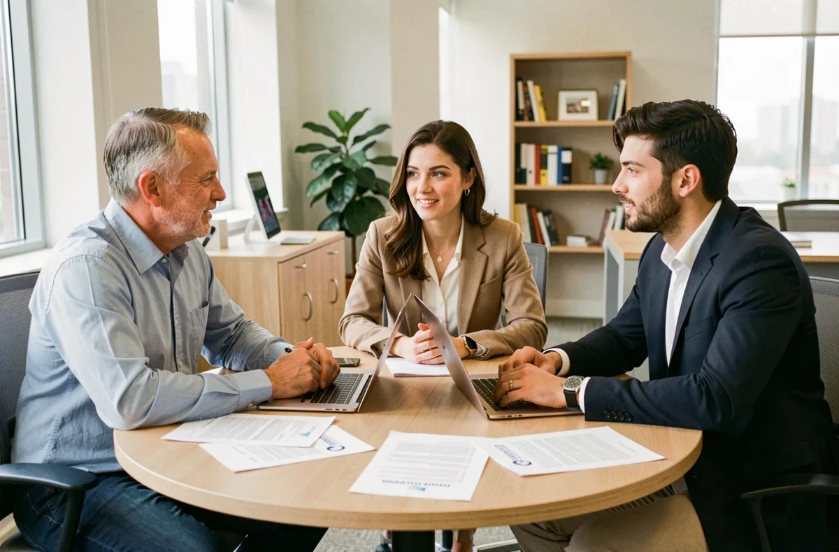 Réunion de recrutement collaborative dans les bureaux de Randstad à Paris